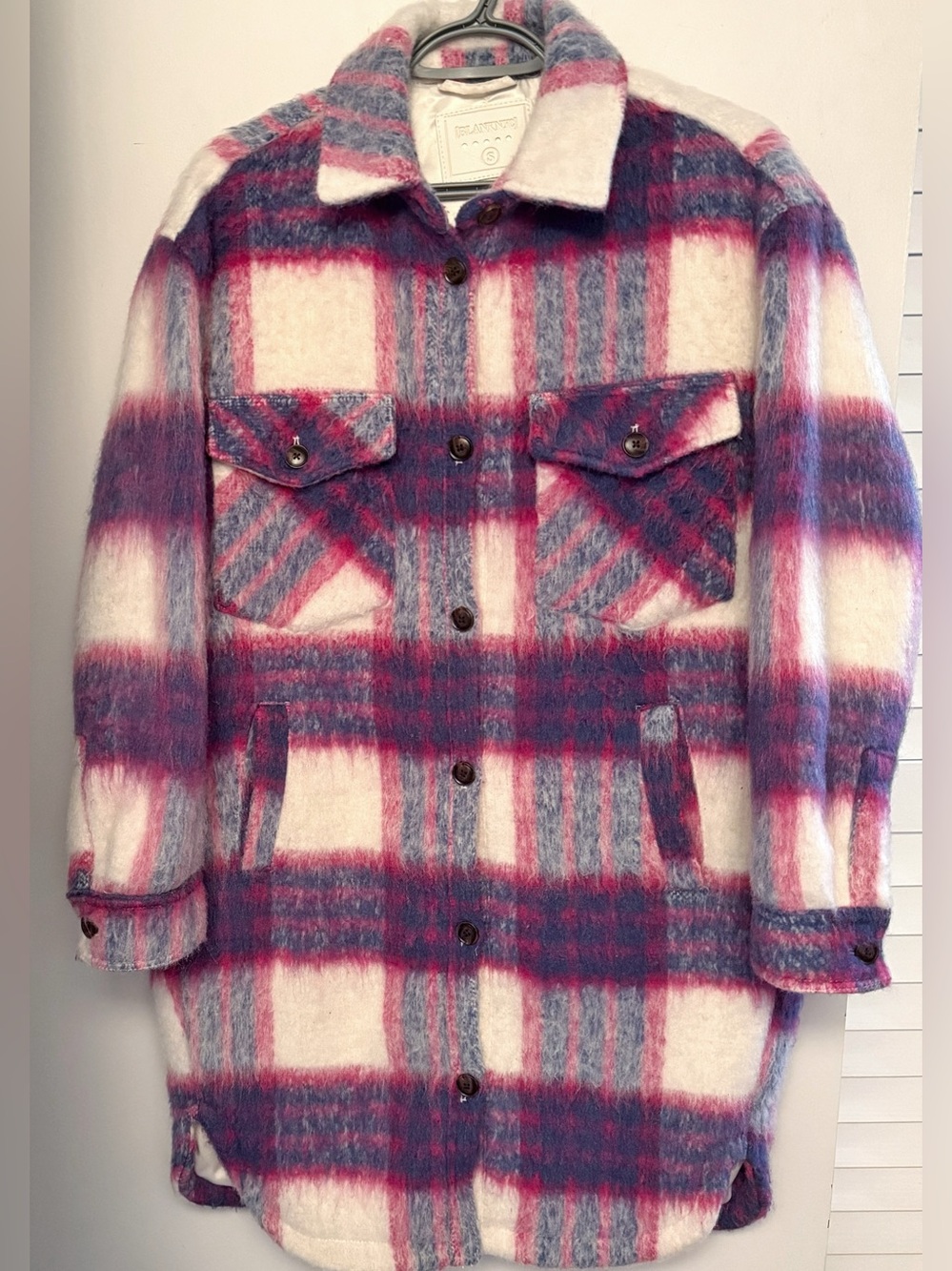 Blank NYC Plaid Long Shacket